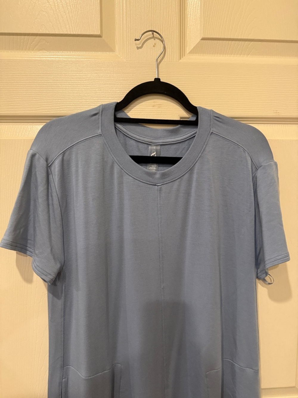 Lou & Grey Signature Soft blue pocket tee dress, large - Picture 3 of 7